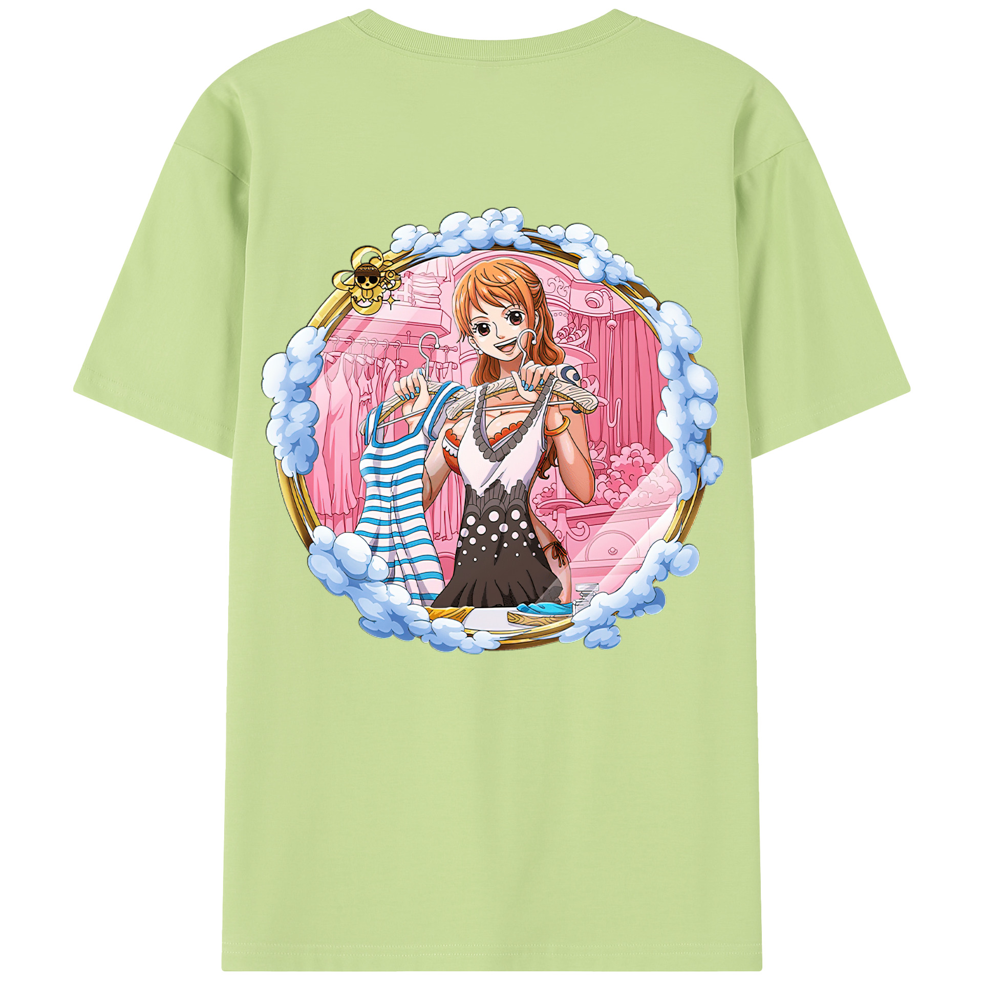 ワンピース ナミ ONE PIECE Nami 綿100％半袖Tシャツ（背面プリント）